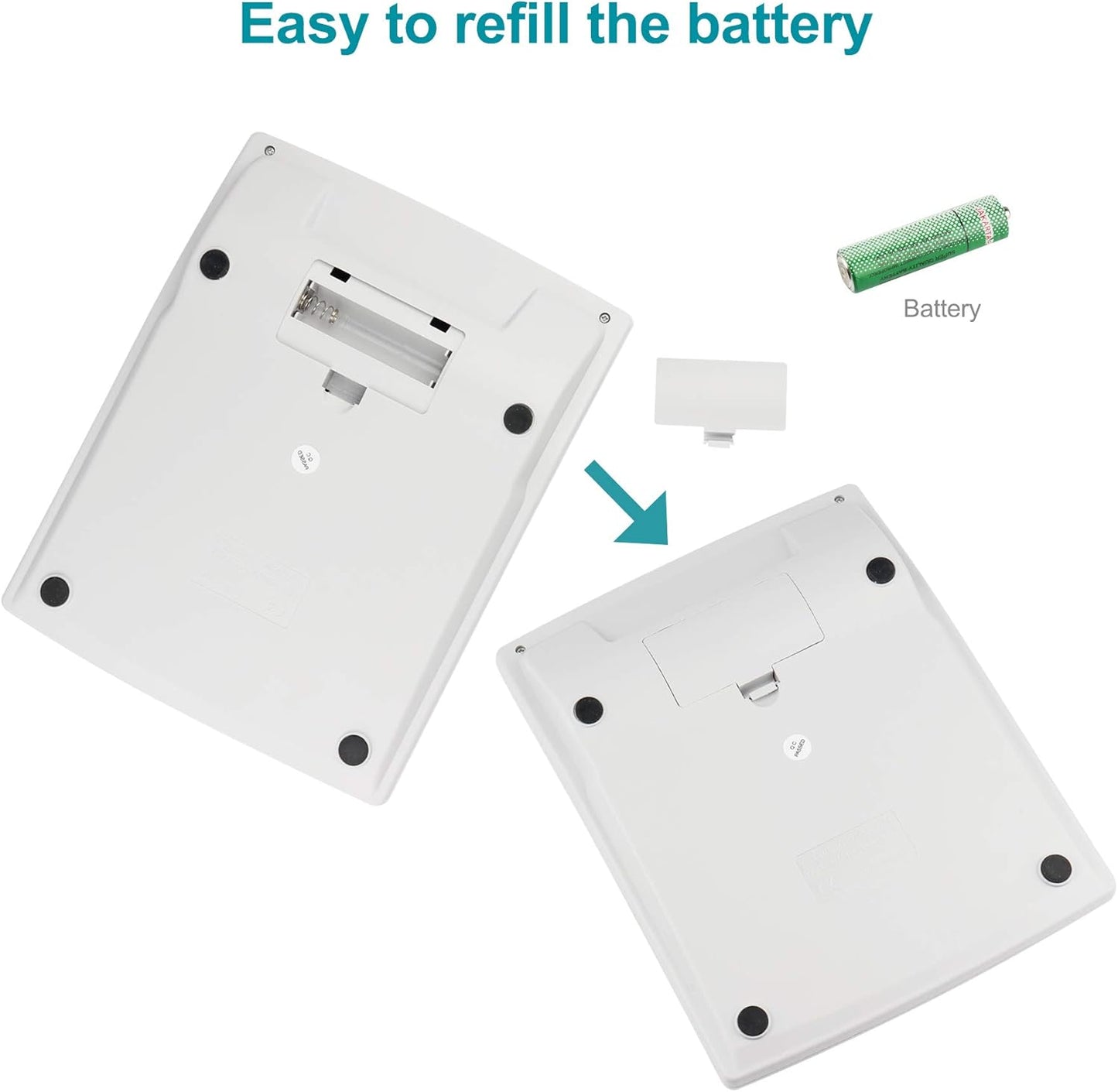 Large Computer Electronic Calculator Counter Solar & Battery Power 12 Digit Display Multi-Functional Big Button for Business Office School Calculating (HY-9800v)