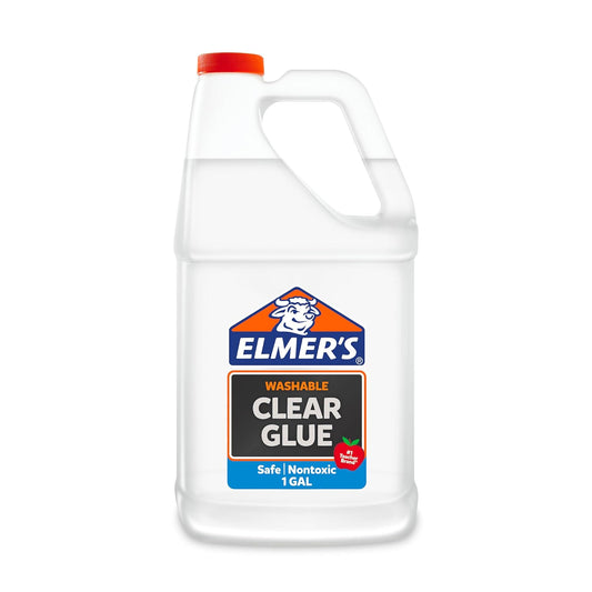 Elmers Clear Liquid School Slime & Craft Glue Premium 1 GlueGallon for School Supplies & Slime Supplies Washable