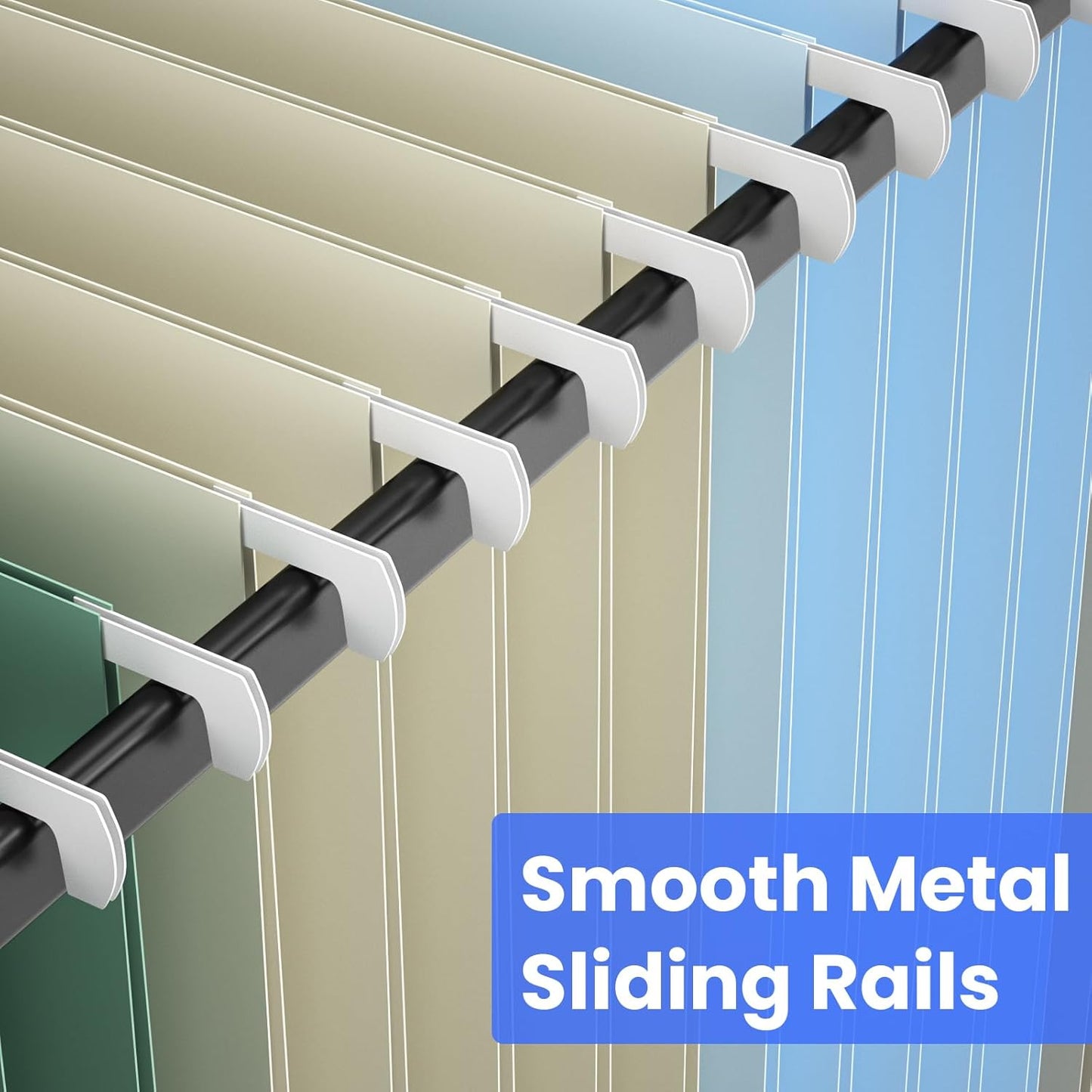 Hanging File Folders Letter Size, 25 Pack File Organizer Folders,1/5-Cut Tabs with Hanging File Folder Frame, Heavy Duty 1 Inch Expansion, Stay Organized for Your Home and Office Bulk File.