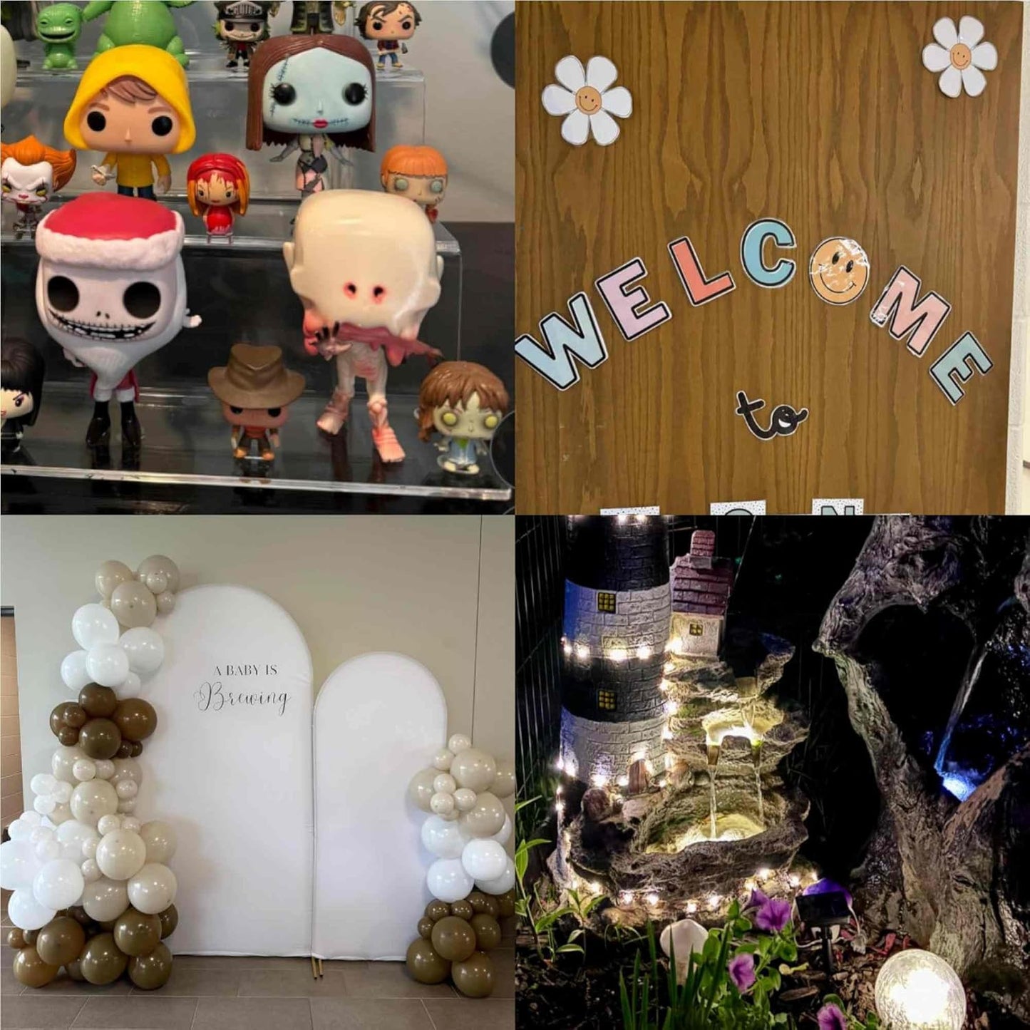 Double Sided Adhesive Putty with Pull Tabs, 500 Removable Clear Dots Sticky Tack, 0.31''x0.51''Waterproof Poster Putty Glue Dot for Party Decoration