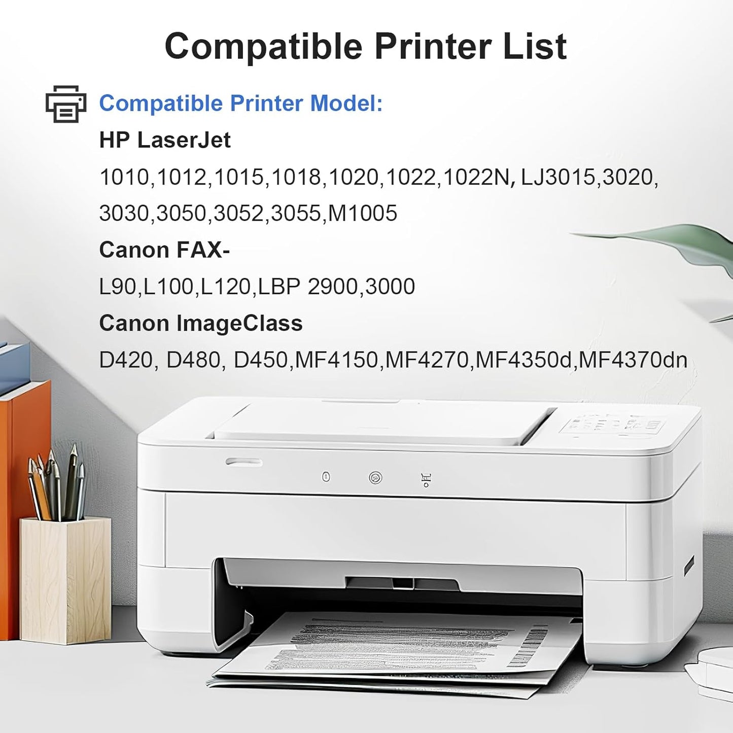 12A Black Toner  2-Pack Q2612A High-Yield Compatible Toner Cartridge for HP M1005 M1319f 1010 1012 1015 1018 1020 Plus 1022 1022n 1022nw 3015 3020 3030 3050 3050z 3052 3055 Printer