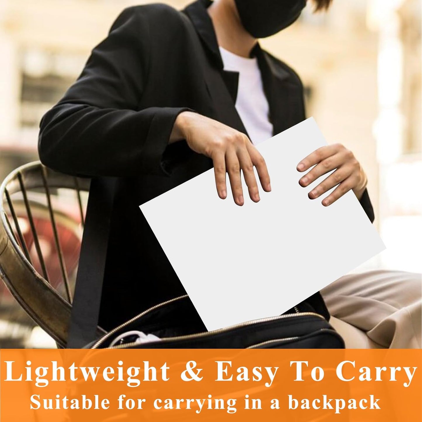 50Pcs White Folders with Pockets and Business Card Holder,2 Pocket Folders for School,Home or Office,Durable Heavy Duty File Folders