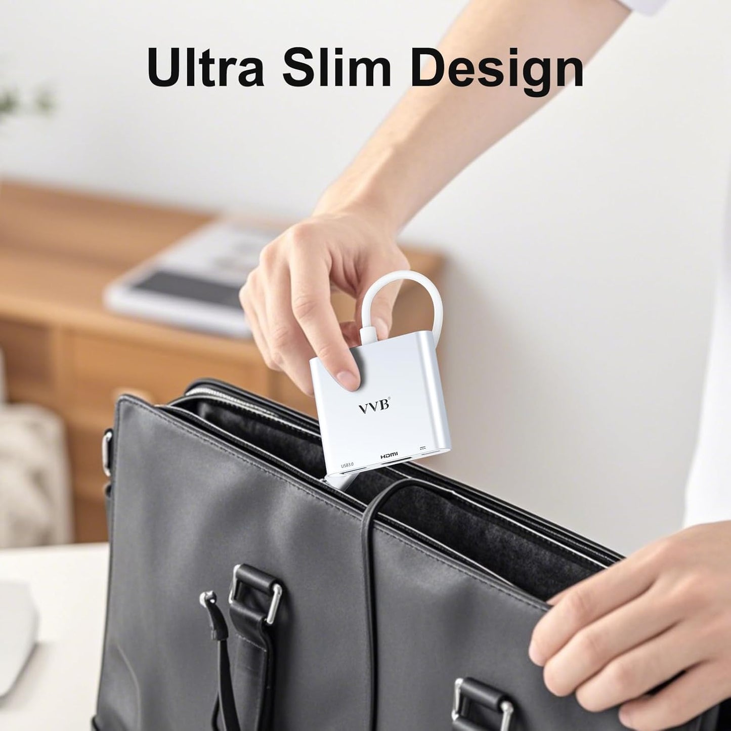 USB C to HDMI Adapter,USB-C Adapter Hub with 4K HDMI,USB3.0,Type C PD Charge Port 4K Multiport Digital AV Converter for iPad Pro/air,MacBook Pro/air,Tablet,Switch and More USBC Device