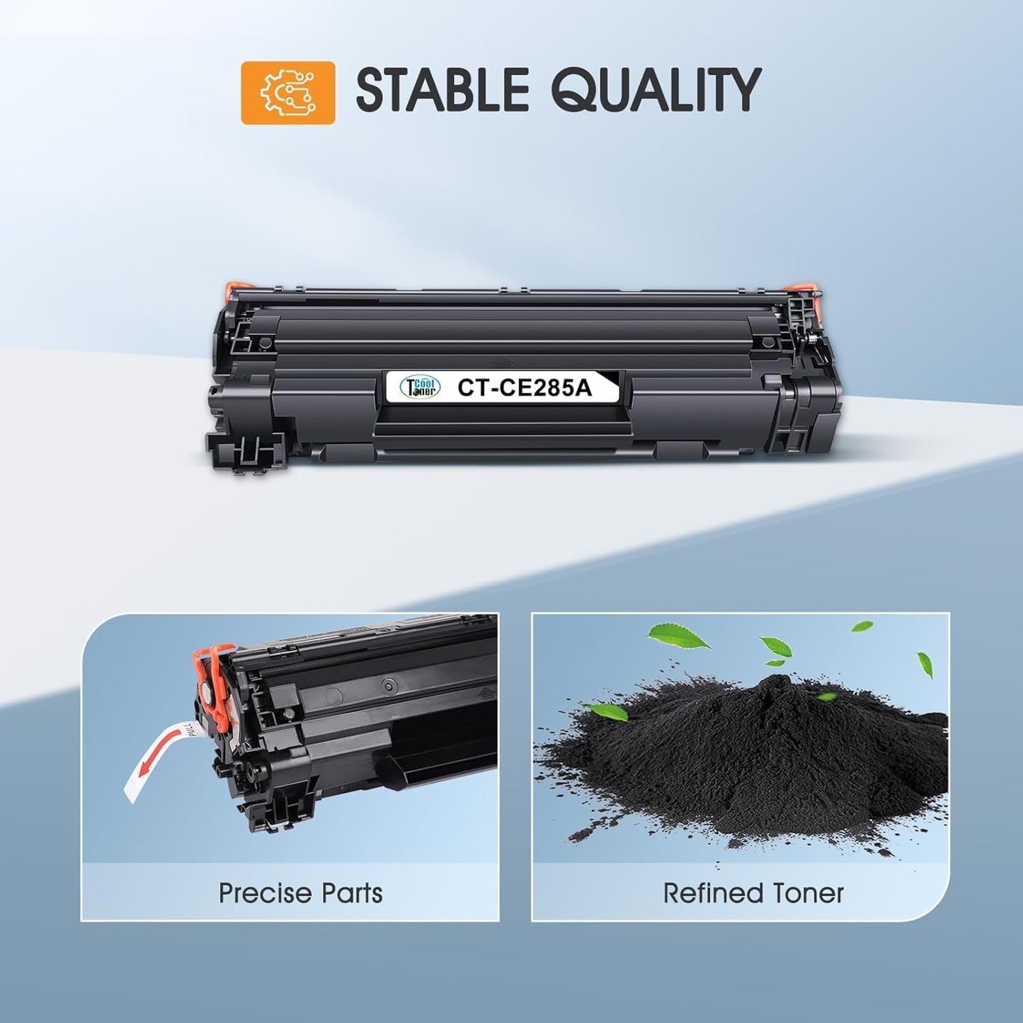 Cool Toner Compatible CE285A 85A Toner Replacement for HP 85A CE285A P1102w Toner Cartridge for HP LaserJet Pro P1102w M1212nf MFP P1109w M1217nfw P1102 P1100 M1132 M1210 1102w Printer (Black, 4-Pack)