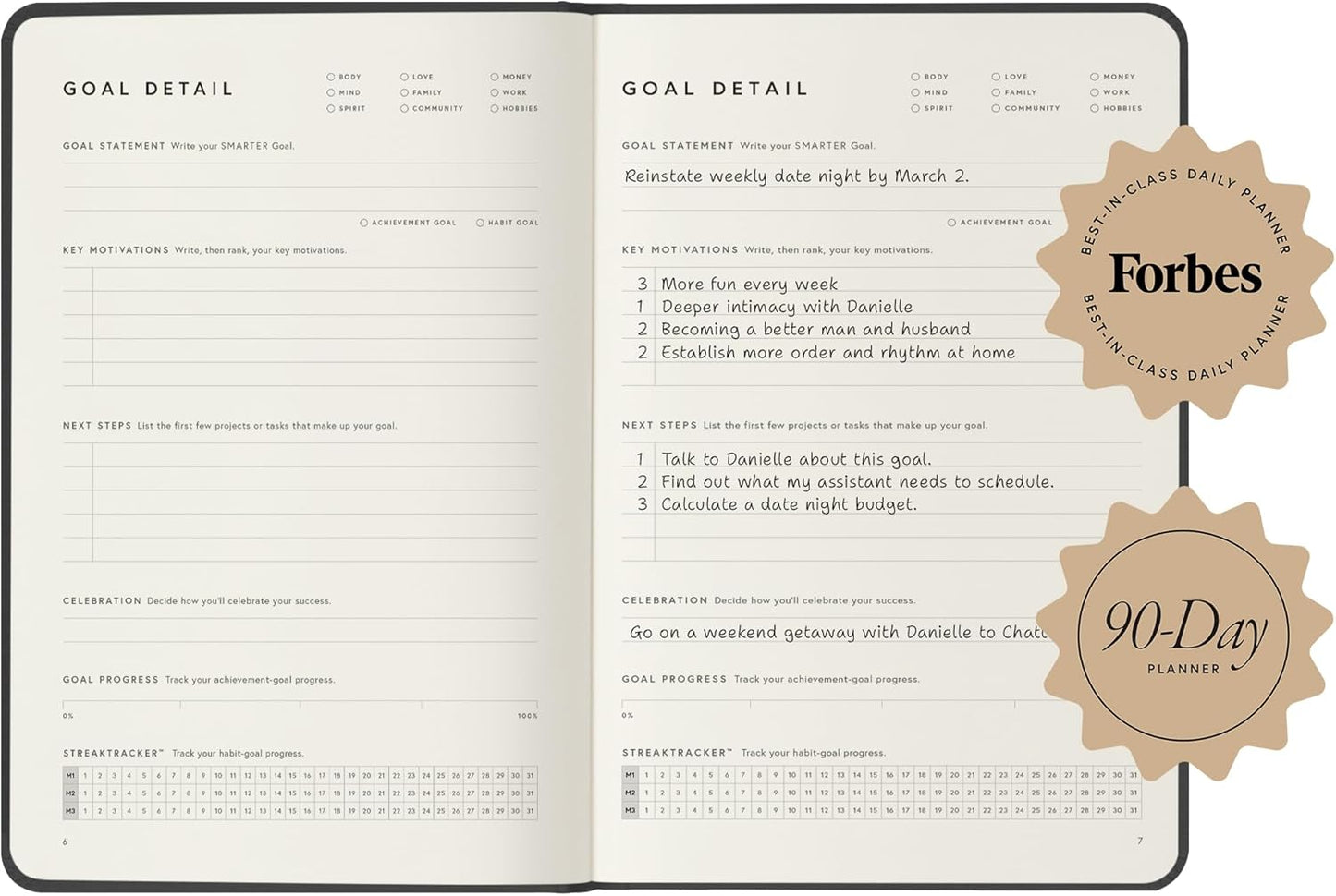Full Focus Oatmeal Linen Planner by Michael Hyatt - The #1 Daily Planner to Set Annual Goals, Increase Focus, Eliminate Overwhelm, and Achieve Your Biggest Goals - Hardcover