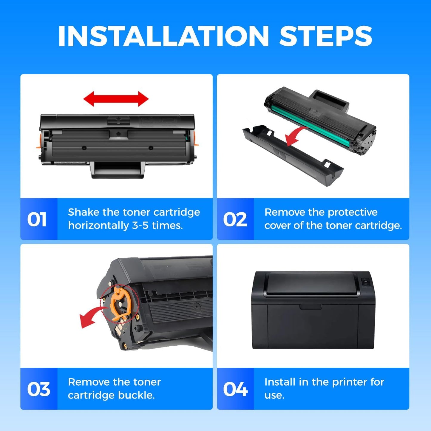 Compatible Toner Cartridge Replacement for Dell B1160 Toner Cartridge to Use with Dell B1160 B1160w B1163w B1165nfw Mono Laser Printers Ink Black 2-Pack YK1PM 331-7335 HF44N HF442 All-in-One Copier