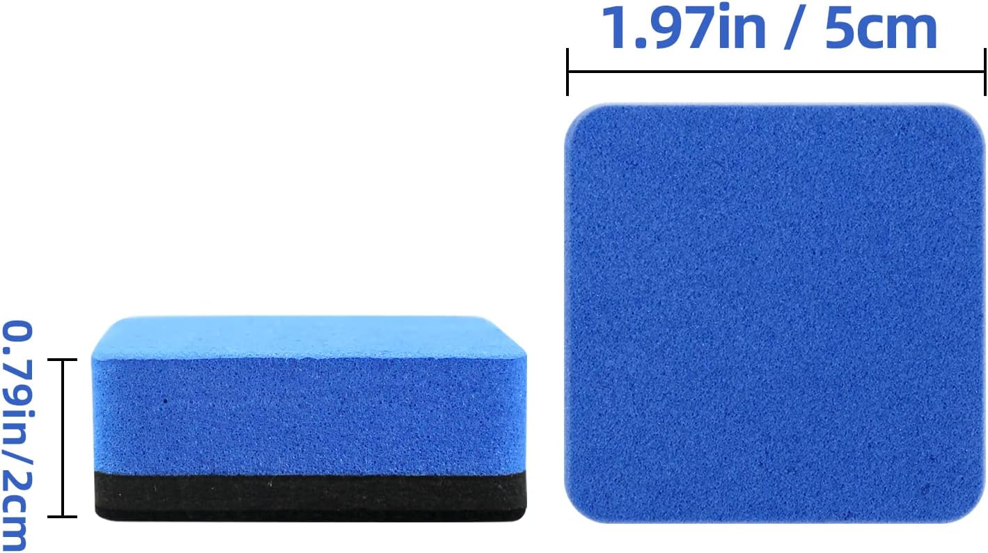 Dry Erase Eraser,24 Pack Magnetic Whiteboard Erasers,Small Dry Erase Board Erasers for Classroom, Home, and Office (24pcs-Square)