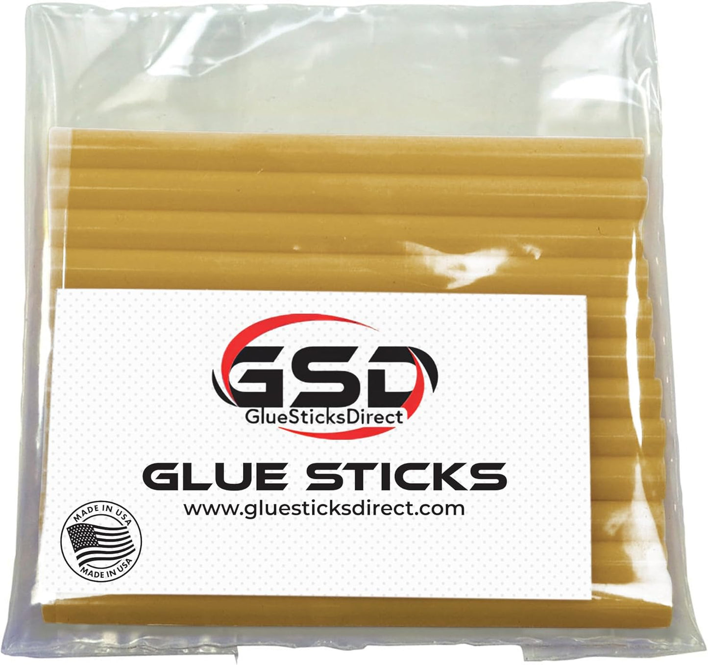 GlueSticksDirect Caramel Colored Mini Glue Sticks for Hot, Cool and Dual Temp Glue Guns, 24 Sticks - 5/16" x 4"