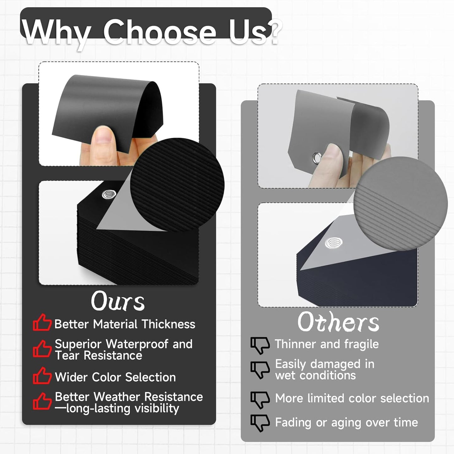 1000 Pieces Plastic Shipping Tags with Wire Labeling Tags Waterproof Hang Tags with Reinforcement Hole Writable Luggage tag Loops for Equipment Inventory Parts Garage (Black, 4 3/4" x 2 3/8")