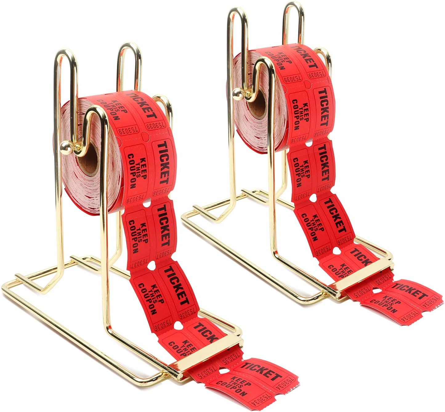 GSE Games & Sports Expert Raffle Ticket Dispenser, Raffle Tickets Roll Tumbler for Single or Double Roll Raffle Tickets, Lotteries, Sweepstakes, Charity Auctions (2-Pack)