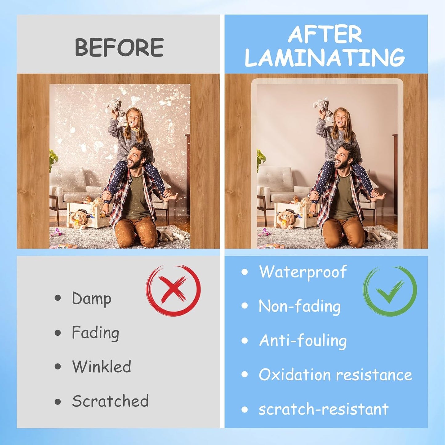 Clear Thermal Laminating Pouches 5mil Letter Size Plastic Laminator Sheets 9 x 11.5 Inch (5 mil 500 pcs)