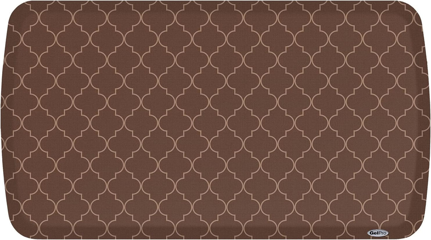 GelPro Elite Premier Anti-Fatigue Kitchen Comfort Floor Mat, 20x36", Lattice Java Stain Resistant Surface with therapeutic gel and energy-return foam for health & wellness