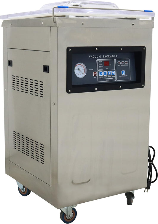 INTSUPERMAI Single Chamber Vacuum Packaging Machine DZ400 Vacuum Seal Machine Stainless Steel Vacuum Sealing Machine Packaging Sealer 110V