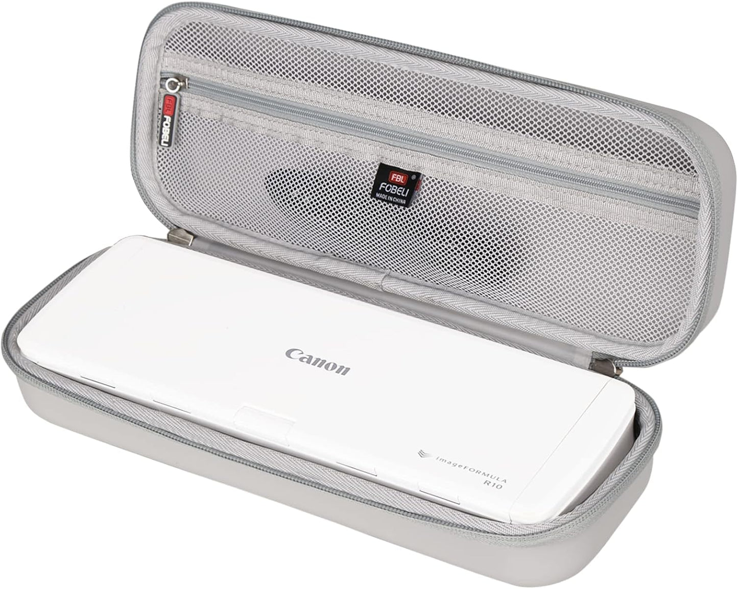 FBLFOBELI EVA Hard Travel Carrying Case for Canon imageFORMULA R10/P-215II Portable Document Scanner, Portable Storage Bag (Case Only)