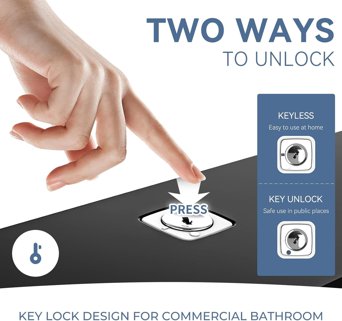 Commercial Paper Towel Dispenser Wall Mount Adhesive Multifold Trifold cFold Folded Paper Hand Towel Dispenser for Bathroom 10.7" L x 3.7" W x 8" H