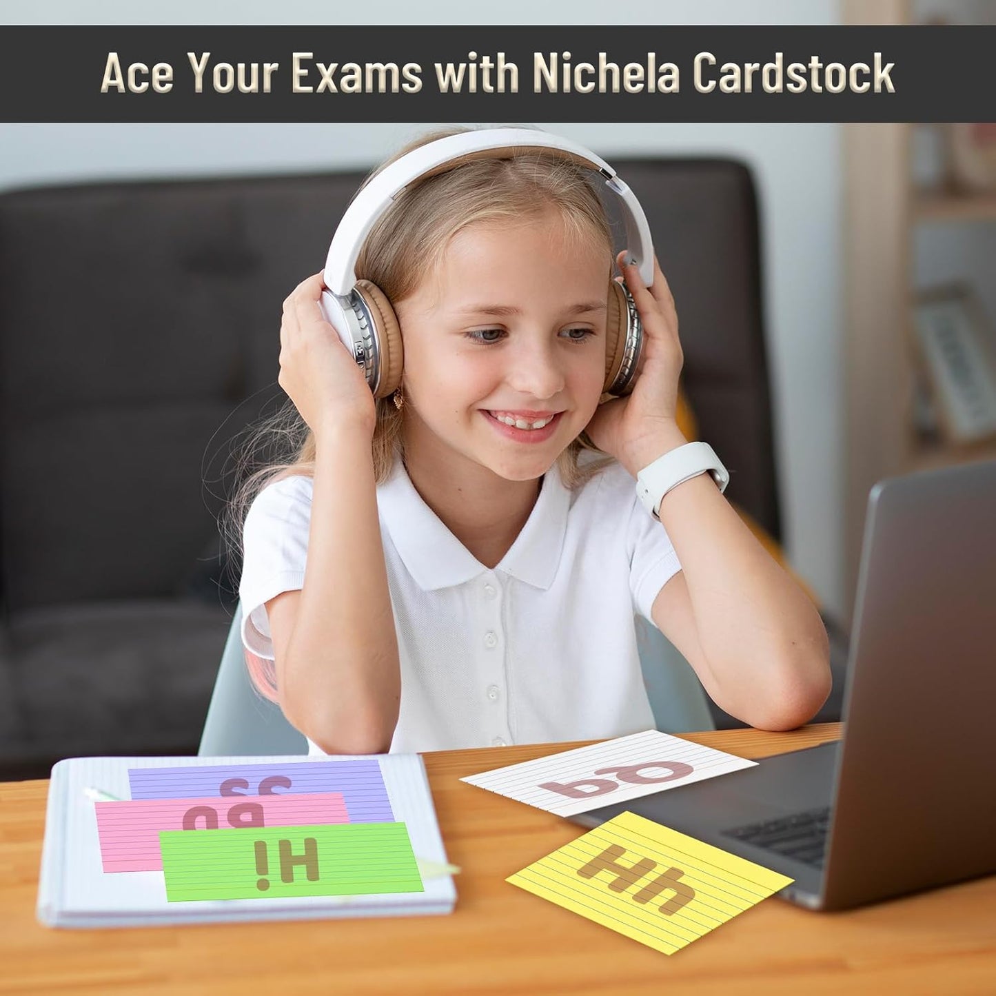 300 Count Colored Index Cards 3 x 5 Inch Ruled Index Cards, Flash Cards College Ruled for School, College, Office and Home Organization, Durable Study To Do List Note Cards with Ruled Lines