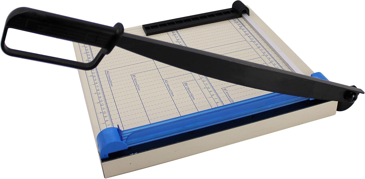 TEXALAN(R) 12" A4 Paper Cutter Multi-Purpose Trimmer for Metal Sheet, Leather, Plastic Sheet, Non-Woven Fabric, 12 Sheets 80-Gram Paper