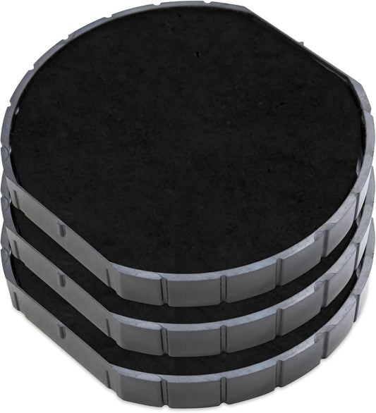 COLOP E/R50 Non-Toxic, Water Based Premium Replacement Pad for Printer R50 Stamp - Pack of 3 - Black