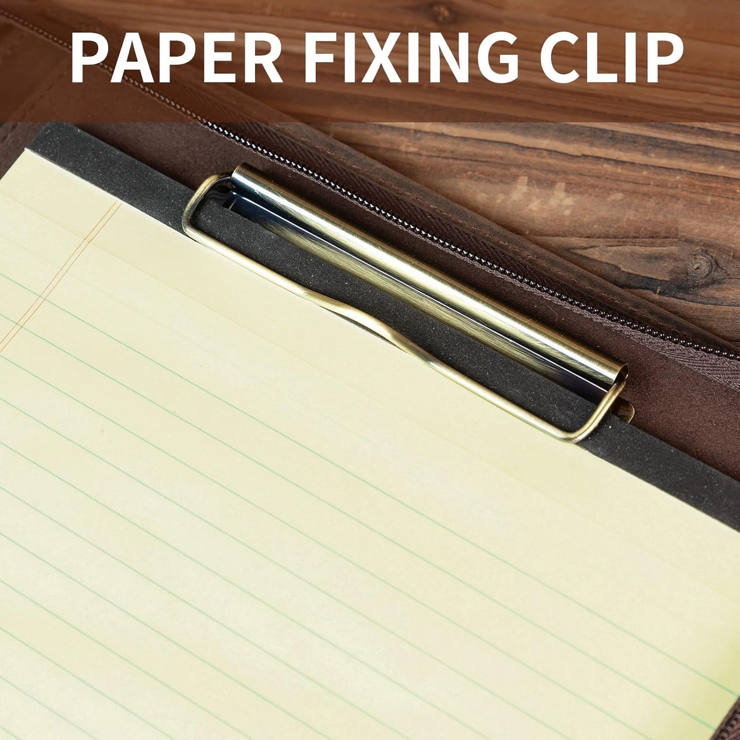 Handmade Vintage Crazy Horse Leather Portfolio Letter (A4) Size Notepad,Business Organizer Padfolio with Handle, for iPad Pro/Microsoft Surface Pro/13 inch Tablet (Custom,Dark Khaki)