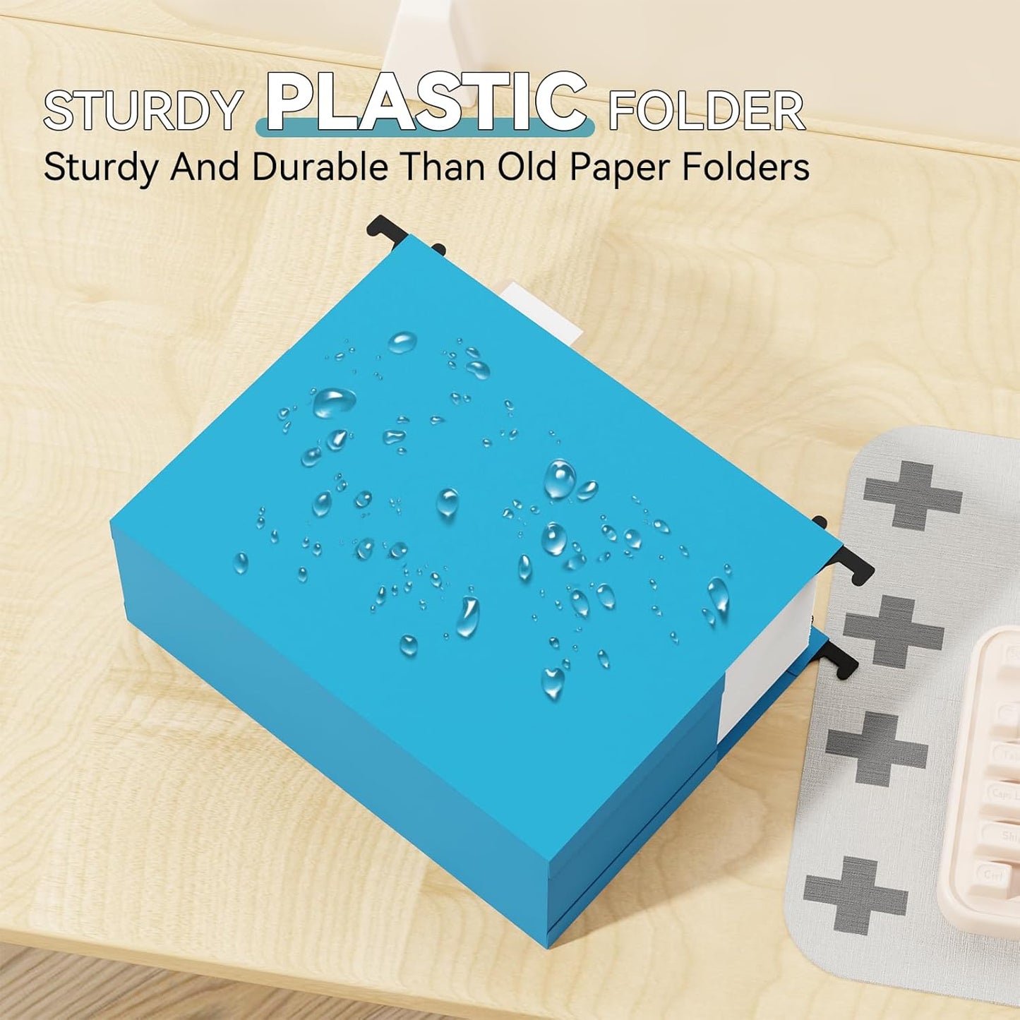 Plastic Expandable Hanging File Folder Letter Size,Heavy Duty 3 Inch Expansion,6 Pack Extra Capacity Hanging Folders,Accordian Pocket,Adjustable Tabs,Hanging Organizer for Bulky Files-Colored