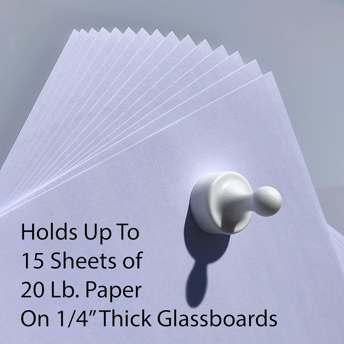 GLASSBOARD STUDIO Powerful Neodymium Magnets, Pawn-Shaped - Strong Fridge/Refrigerator and Whiteboard Magnet, Ideal for Office, Kitchen, Crafts - Rare Earth, Heavy Duty (8, Blue)