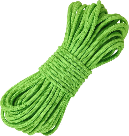 1/8 inch Non-Slip Elastic Band -3mm 15 Yards Soft Elastic Cord Stretch String Braided Thread for Sports Gear, DIY Crafts, Hair Bands, Shoelaces,Apparel Making & Camping Tie Down (Green)