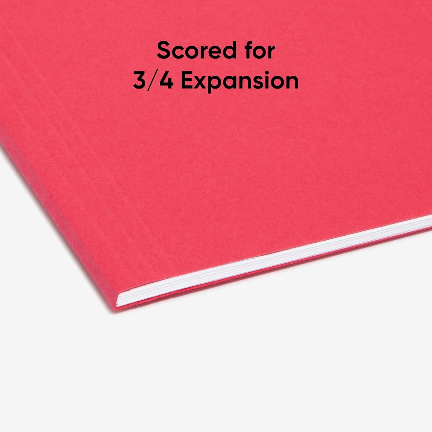 Smead Standard Hanging File Folders, 25 Count, Red, 1/5-Cut Adjustable Tabs, Letter Size (64067)