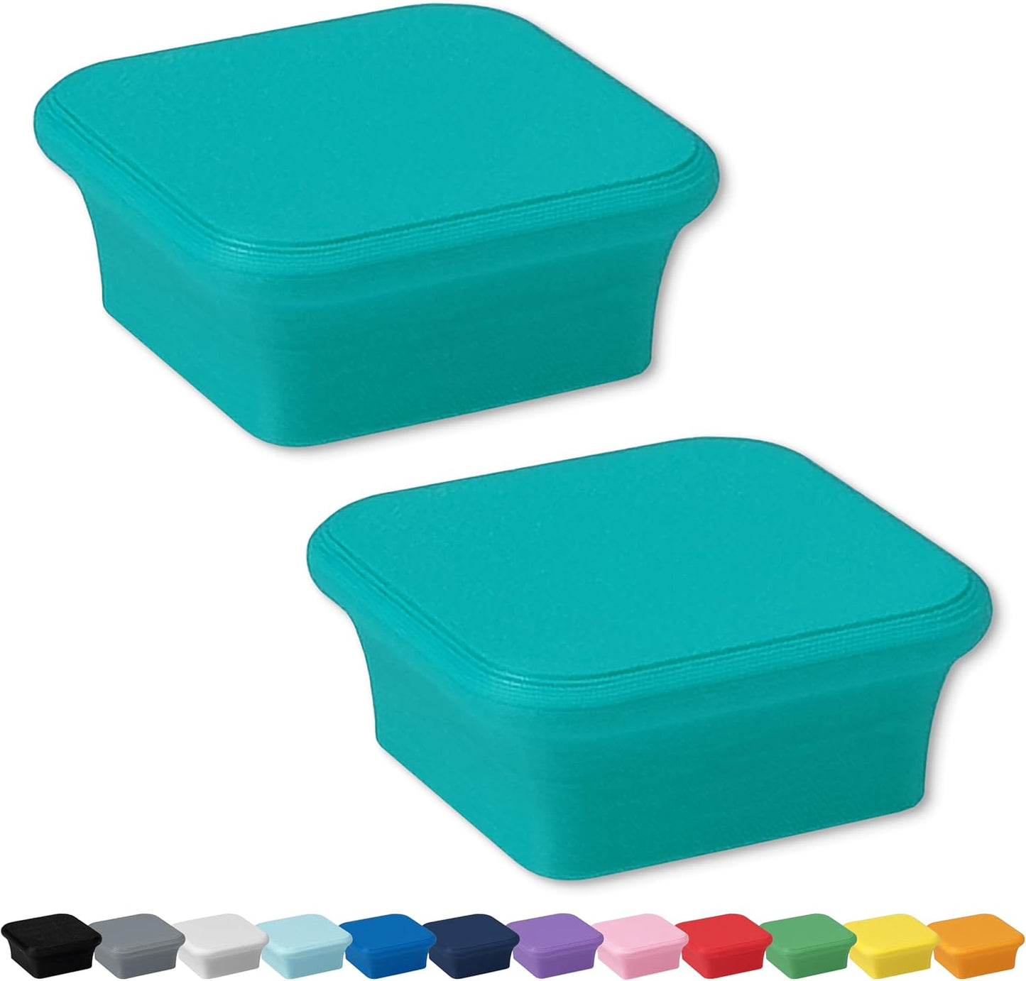 Glassboard Studio MiniBar Magnet - Strong Neodymium Rare Earth Magnets for Fridge, Whiteboard, Locker & Magnetic Glassboards - Crafting & Office Use - Strong Fridge Magnets (Seaside Teal Bar, 2)