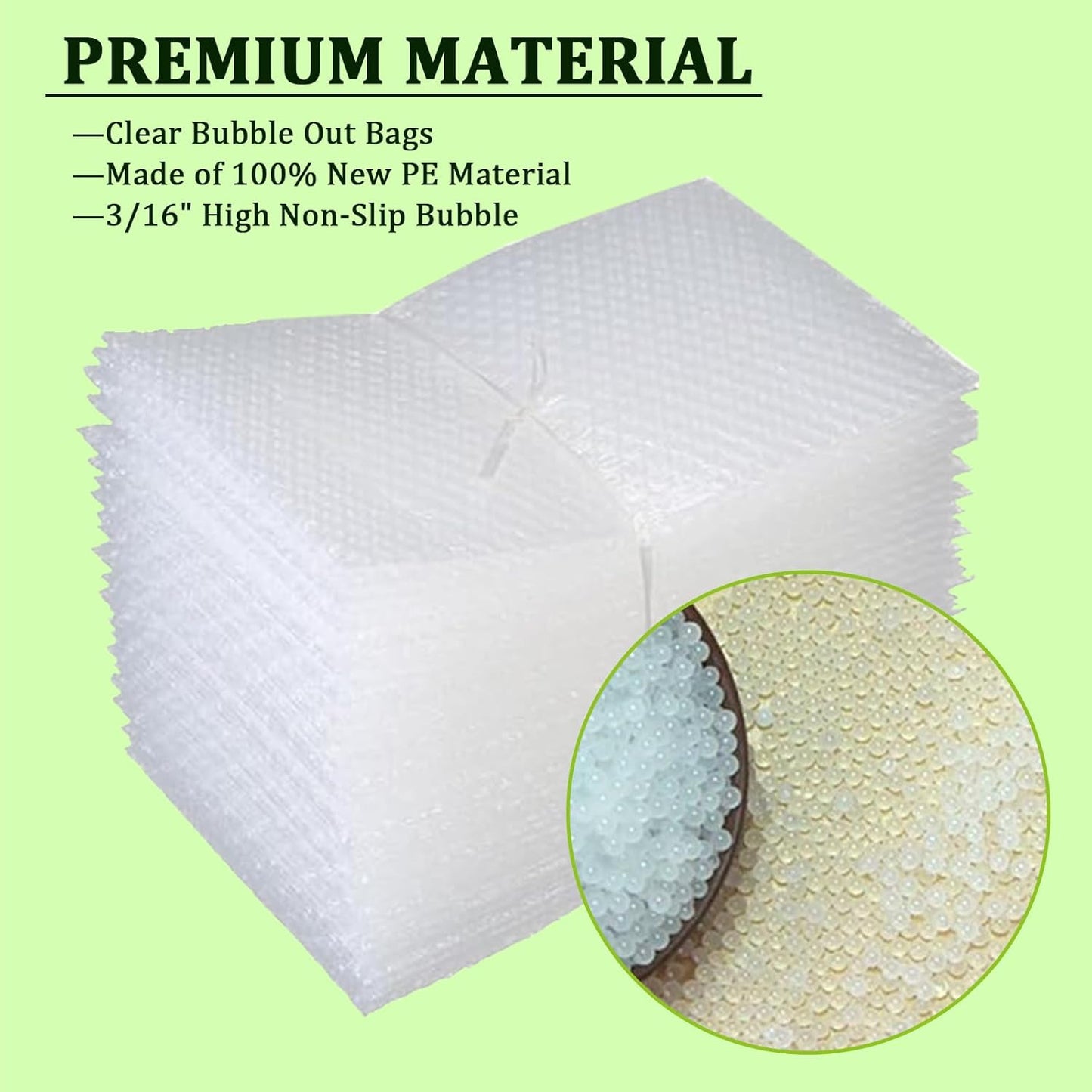 Clear Bubble Out Bags Pouches 14x18 Inch, 20 PCS Moving Supplies for Dishes, Double Walled Shockproof Bubble Cushion Wrap Bags for Storage, Shipping, Packing Supplies for Fragile Items