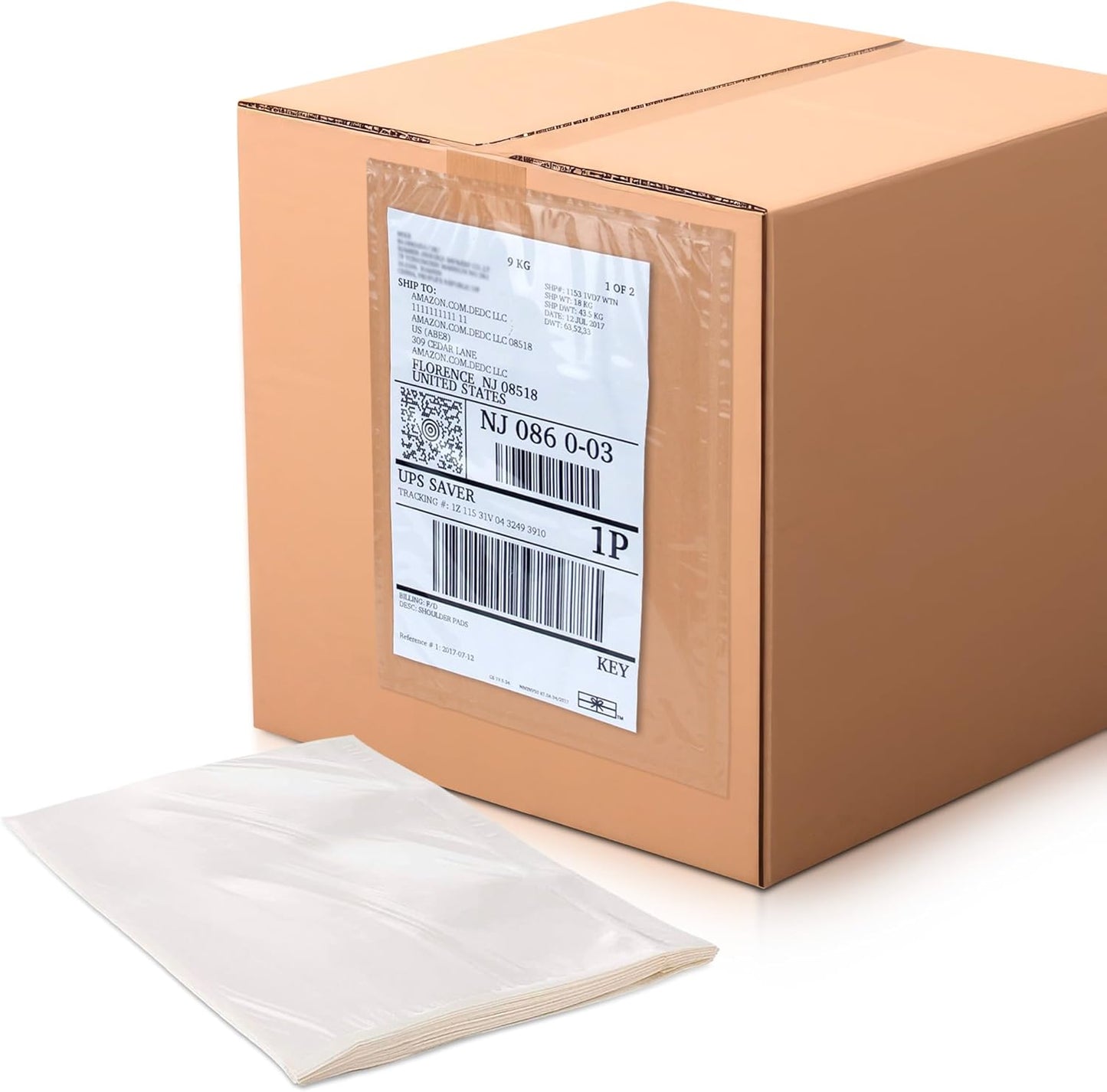 APQ Clear Top Loading Packing List Envelopes, 7 x 10 Inches. 100 Pack Packing Slip Envelope Pouches. Self-Seal Plastic Shipping Label Pouches. Durable Packing List Mailing Envelopes for Documents