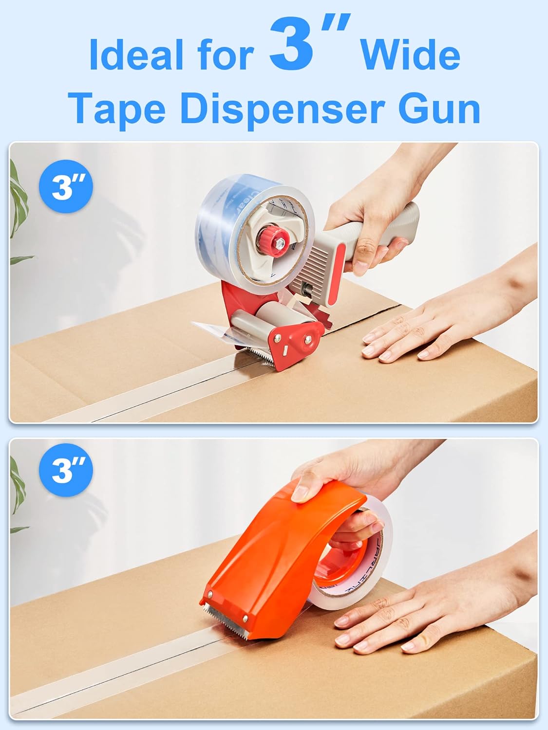 JARLINK Clearer Packing Tape 18 Rolls, Heavy Duty Packaging Tape for Shipping Packaging Moving Sealing, 2.7mil Thick, 1.88 inches Wide, 60 Yards Per Roll, 1080 Total Yards