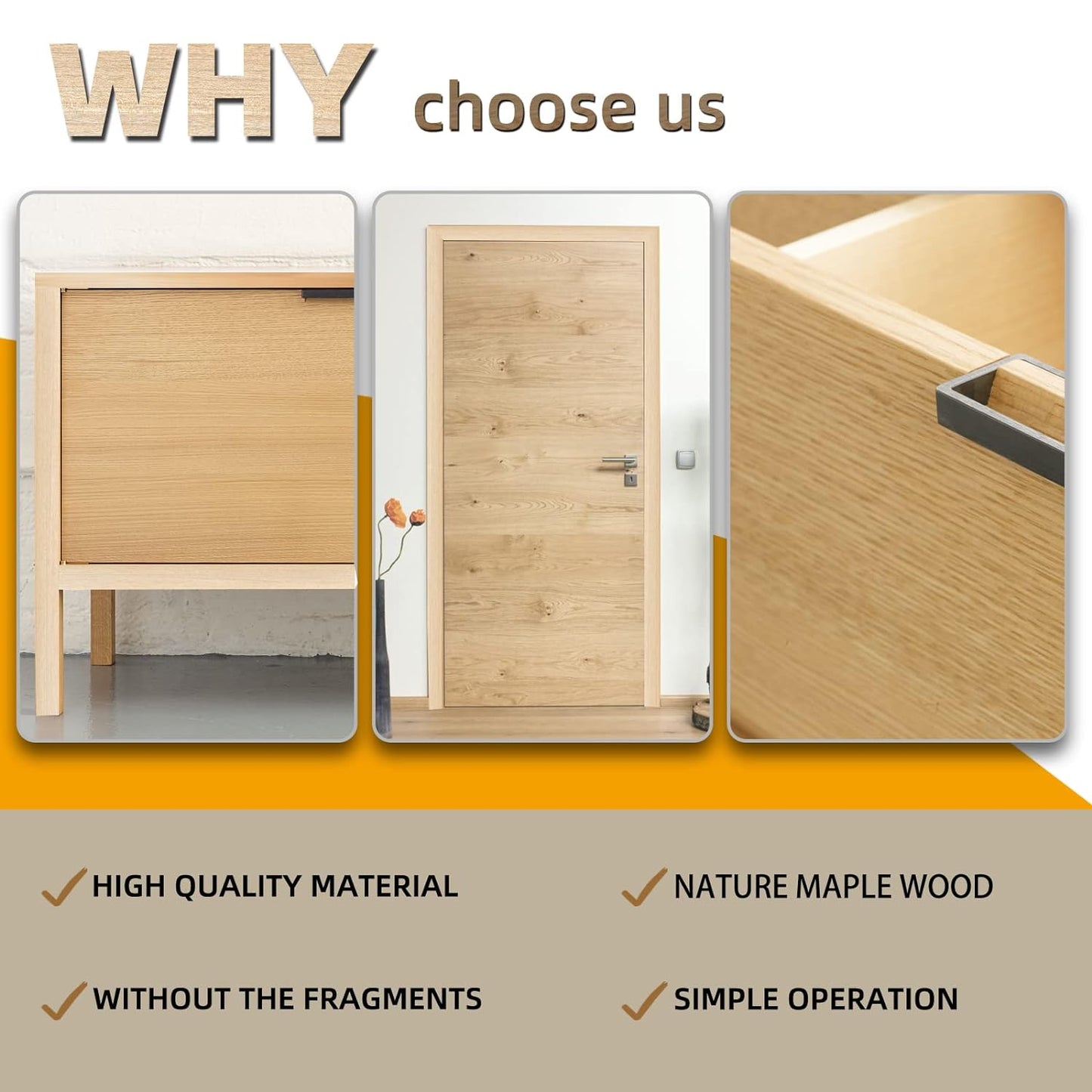 GSCIT Club Red Oak Edge Banding, 3/4 inch x 500ft roll of Veneer Edge Banding Preglued Flexible, Wood Tape Banding for Cabinet Repair Plywood