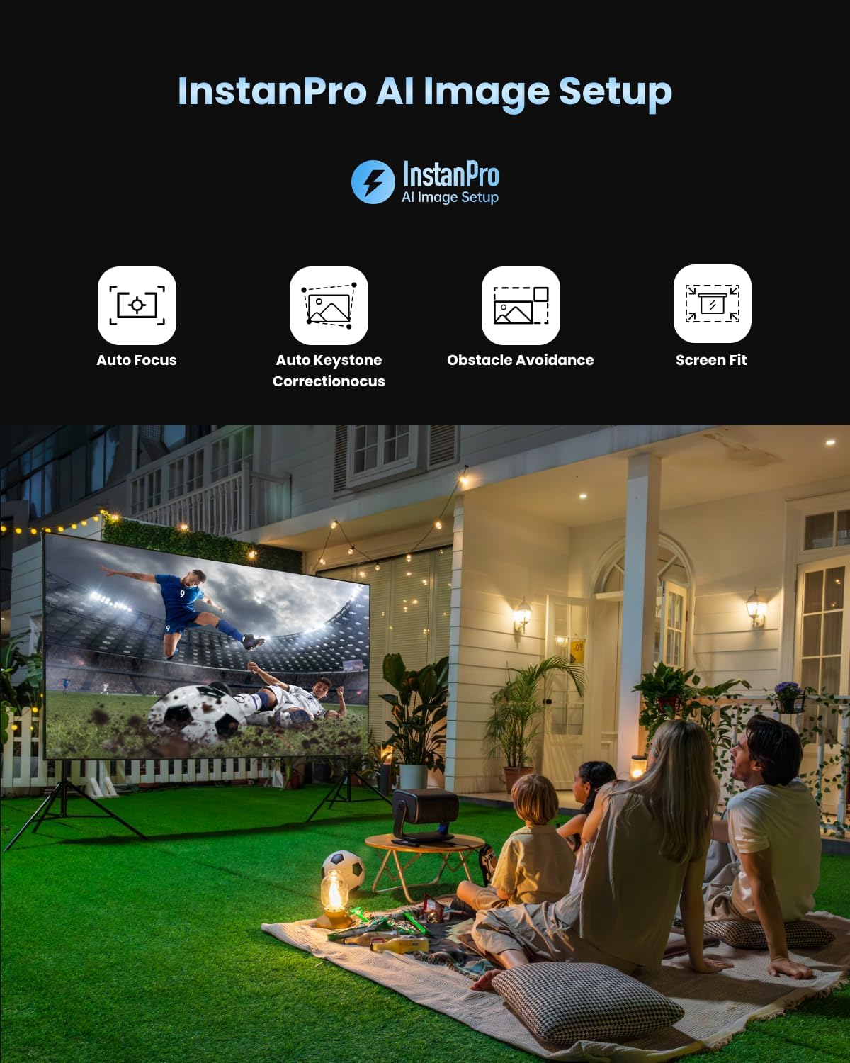 Dangbei MP1 MAX Triple Laser 4K Projector - 3100 ISO Lumens, 110% BT.2020, Google TV with Netflix Officially, 300'' Display, 2x12W Dolby Audio DTS:X, HDR10+, Blu-ray 3D