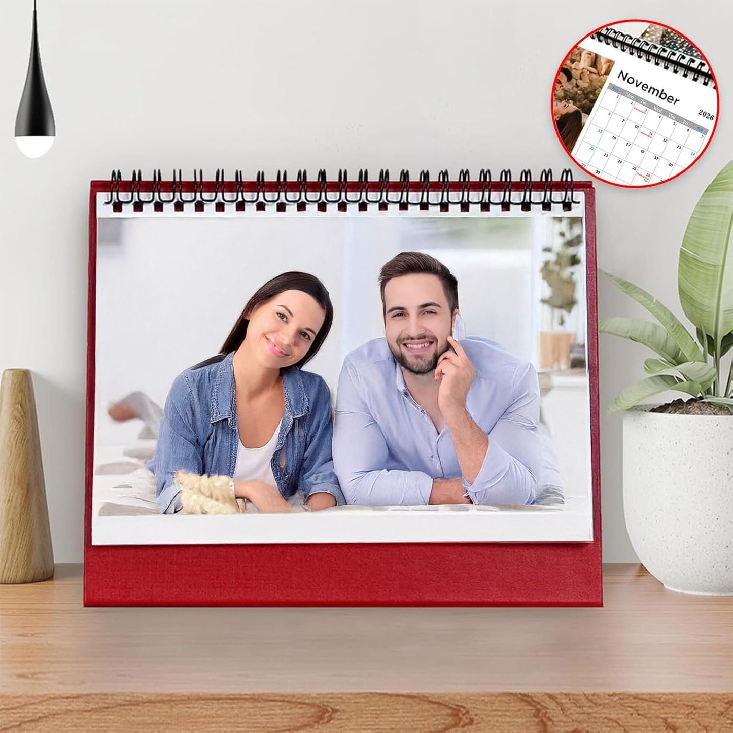 Custom Calendar 2026 for Home & Office - Print Your 13 Memories,Make Your Own Personalized Calendar Customized Christmas Gift &use your photo (Desk Calendar, 20 packs)