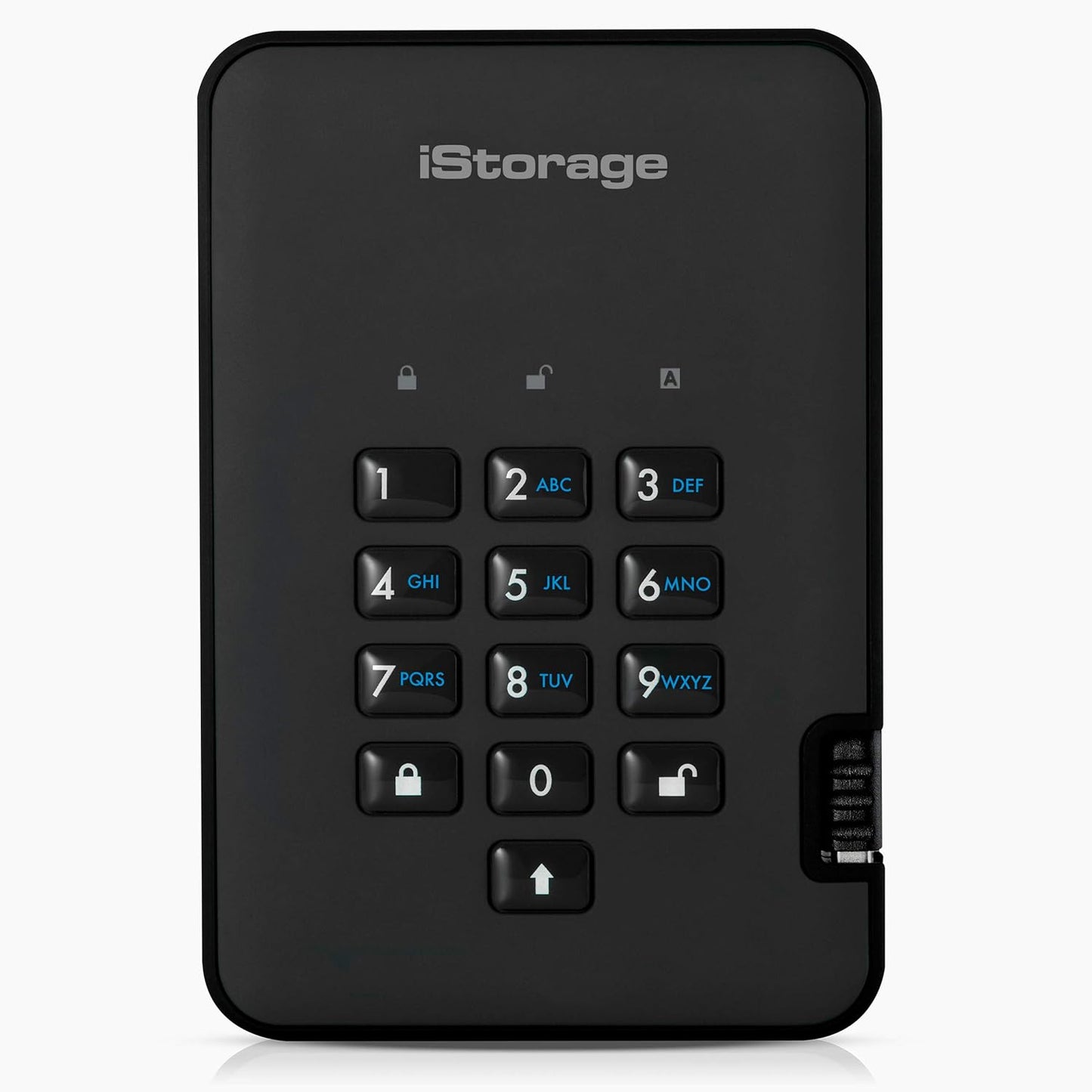 iStorage diskAshur2 HDD 500 GB | Secure Portable Hard Drive | Password Protected | Dust/Water-Resistant | Hardware Encryption