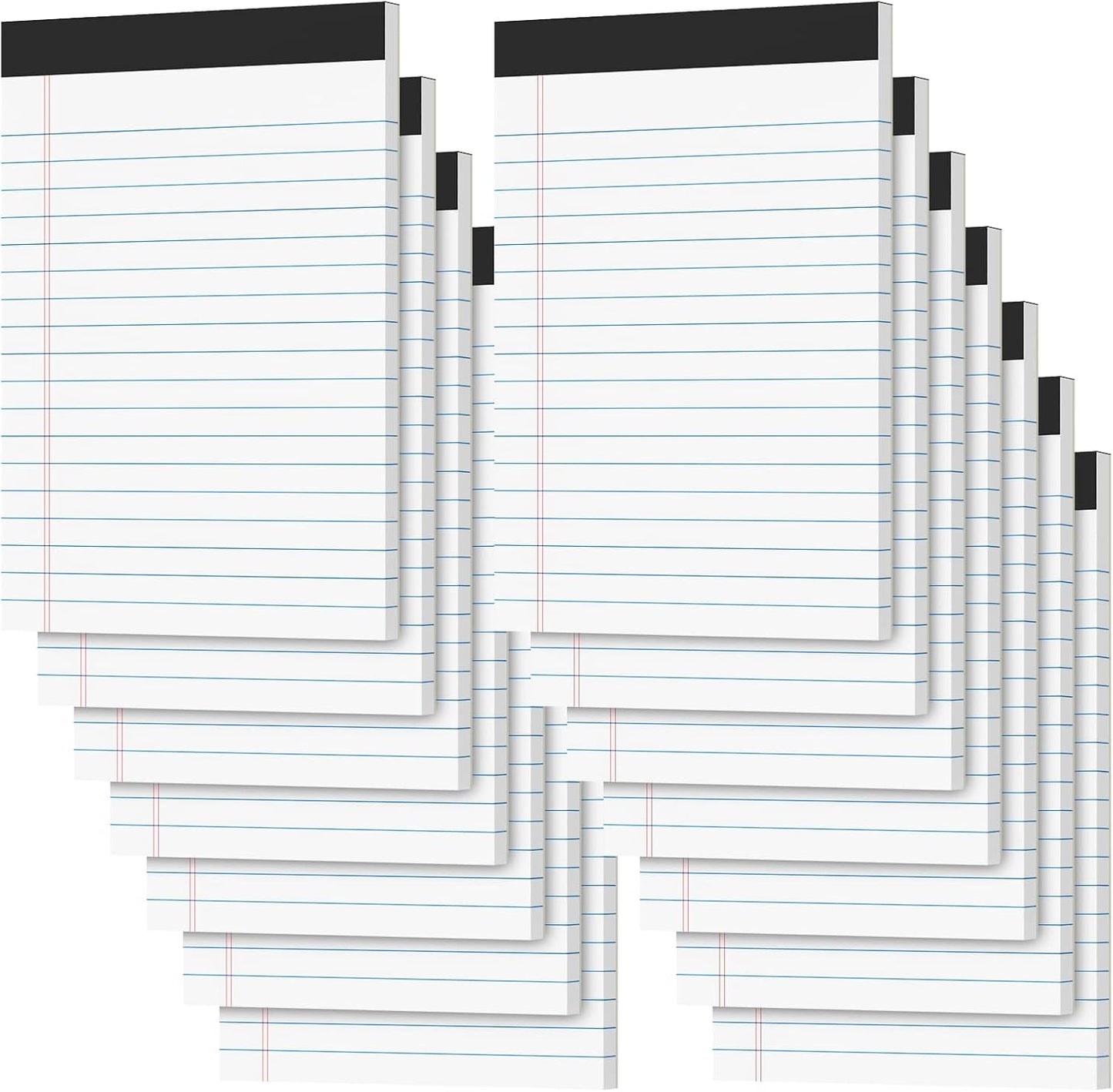 Legal Pads 4x6 Small Notepads, 14-Pck Note Pads for Work Mini Pocket Notepad White Paper Writing Pads Narrow Ruled Scratch Memo Pads for Office Home Taking Quick Notes, Perforated, 30 Sheets Per Pad