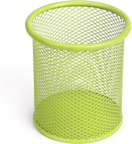 Tamaki Pen Holder Cup for Desk, Wire Mesh Pencil Cup Holder for Desk Office Pen Organizer (Green)