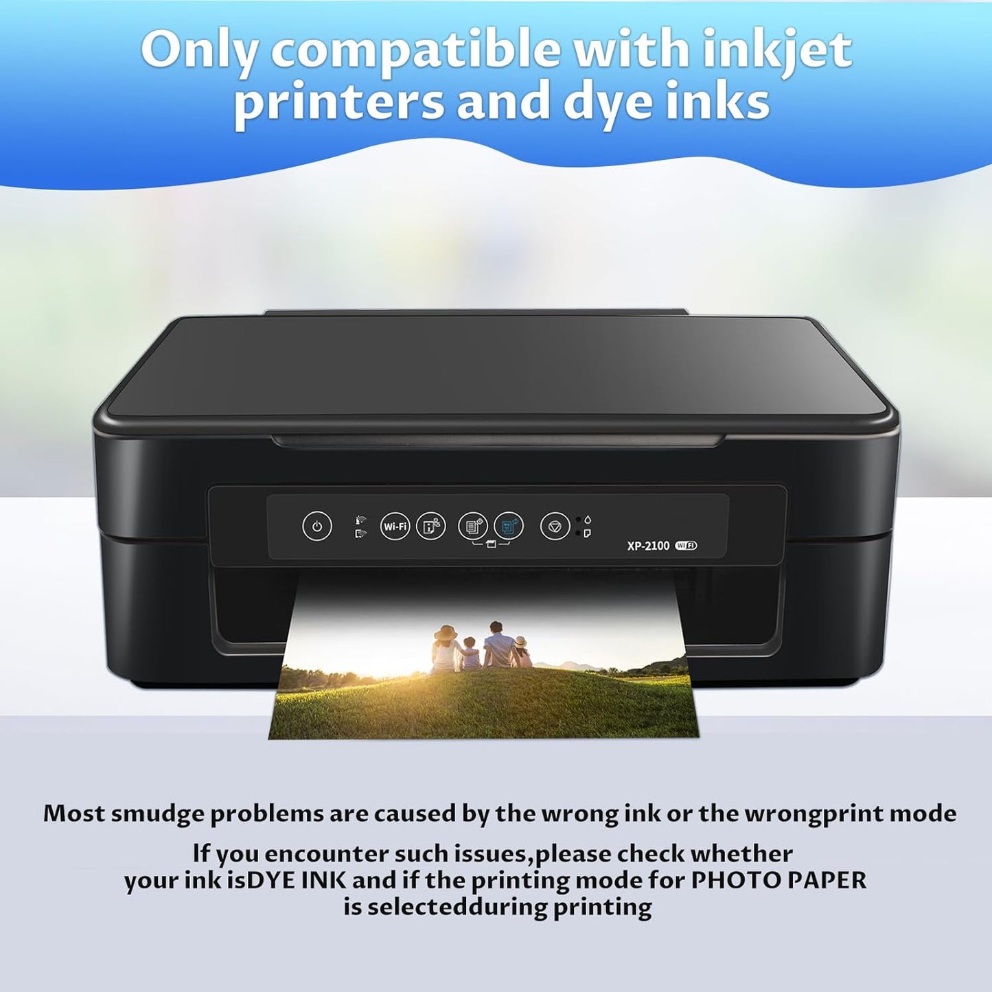 Printable Magnetic Sheets 8.5x11 Inches, 15 Sheets Glossy Print Paper Non-Adhesive Backing, 12mil Thickness for Inkjet Printers DIY Flexible Magnet Photos