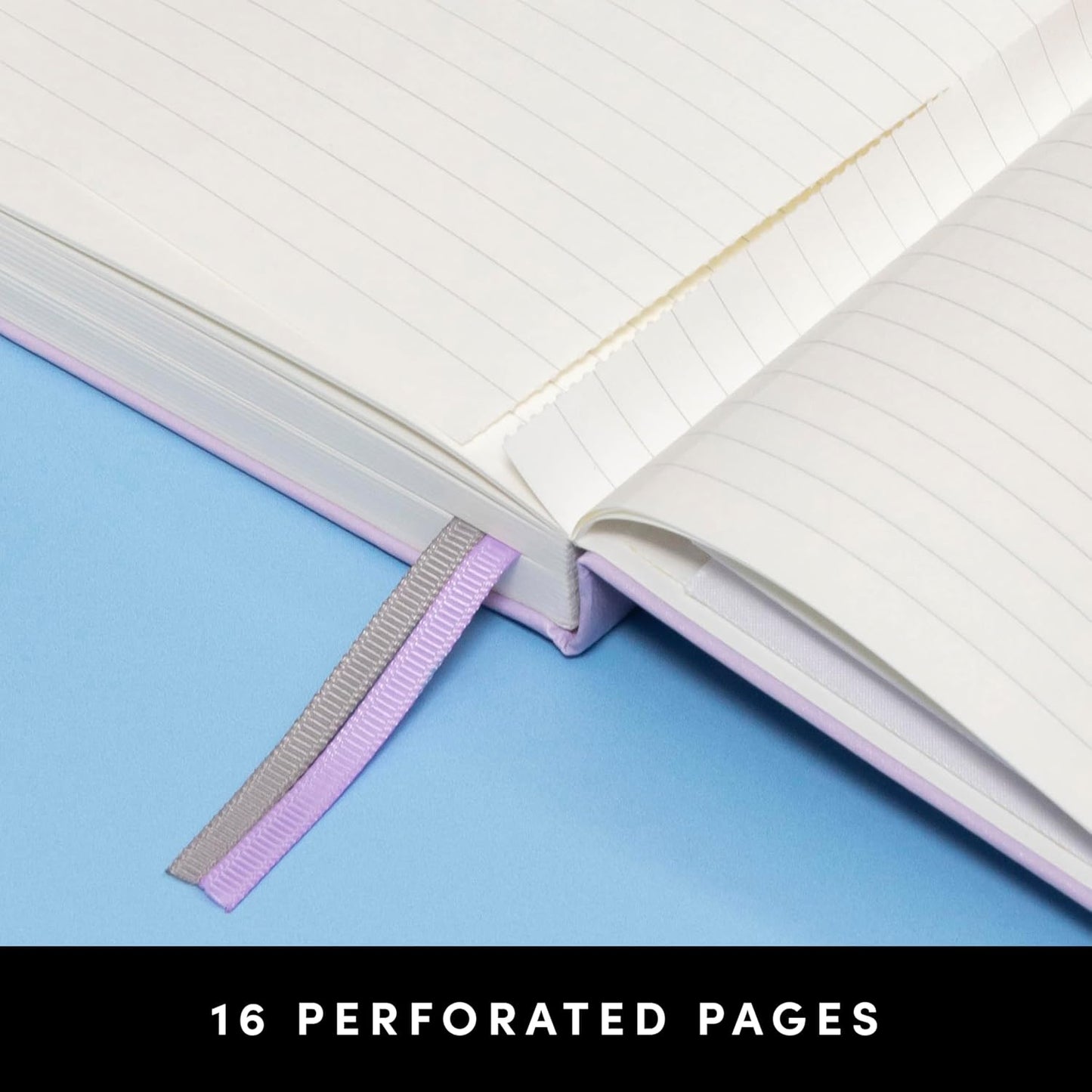 PAPERAGE Lined Journal Notebook, (Mint), 252 Pages, Medium 5.6 in x 8 in - 100 GSM Thick Paper – Hardcover Journaling Notebook for Work, School & Note Taking