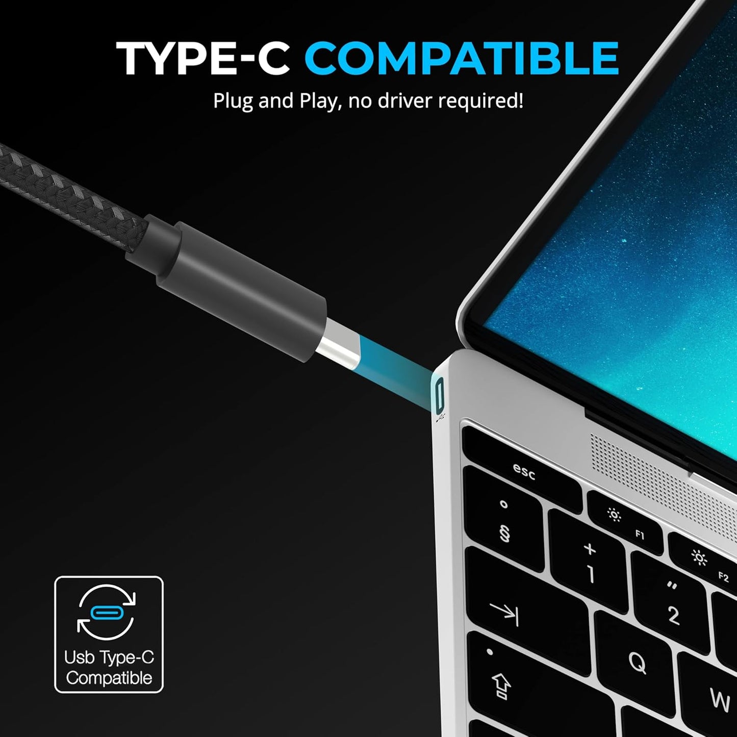 SABRENT 7-Port USB-C Hub with Power Switches, 5Gbps USB 3.2, 48W Powered Hub with 3 USB-A + 4 USB-C Ports, 20W PD, LED Status, Aluminum Body – for Mac, PC, Steam Deck, ROG Ally (HB-3A4C)