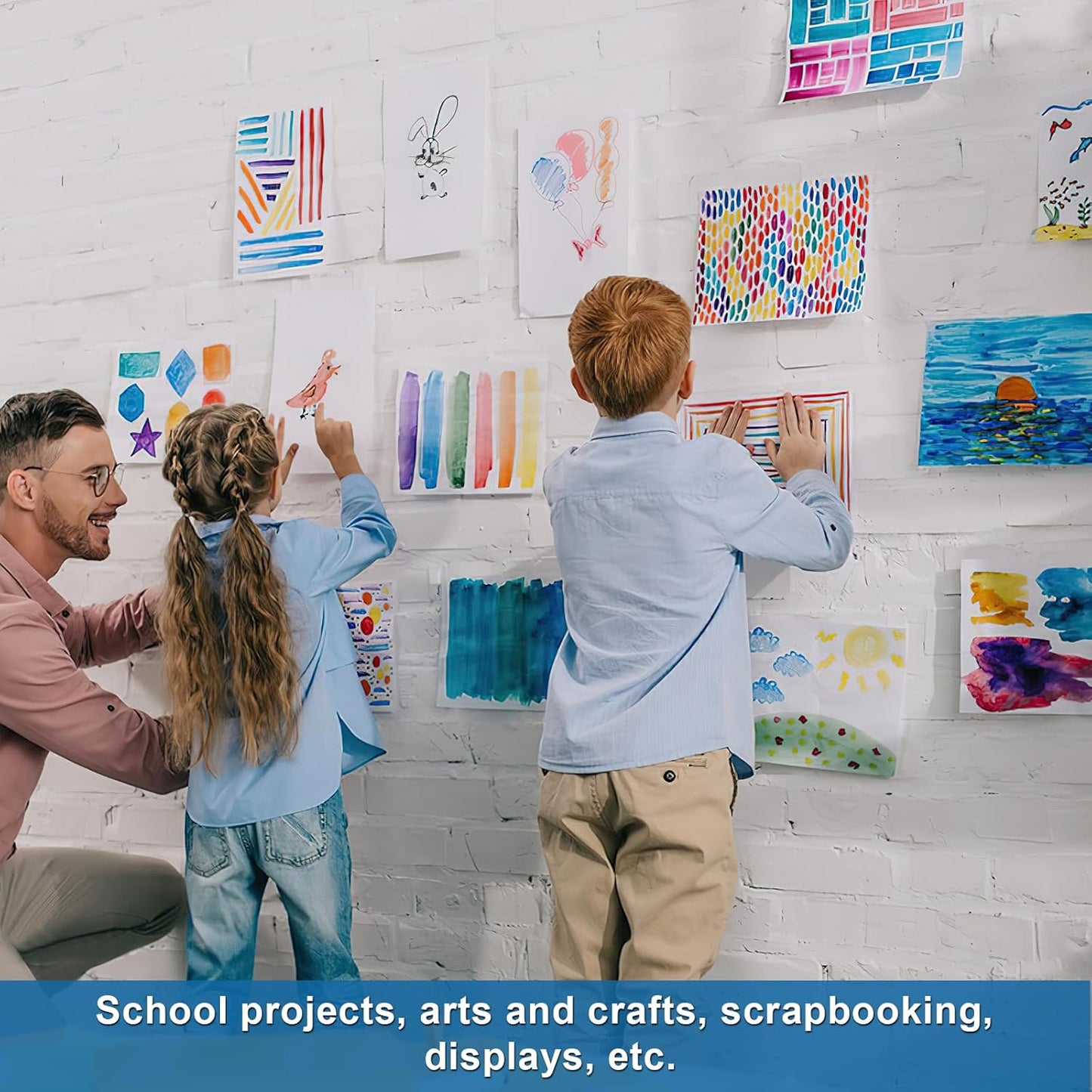 18 Pcs Poster Board 11" x 14" White Poster Paper Boards Bulk 250GSM Posterboard Vision Board Smart Poster Board Paper for School Arts Craft Projects Drawing Display