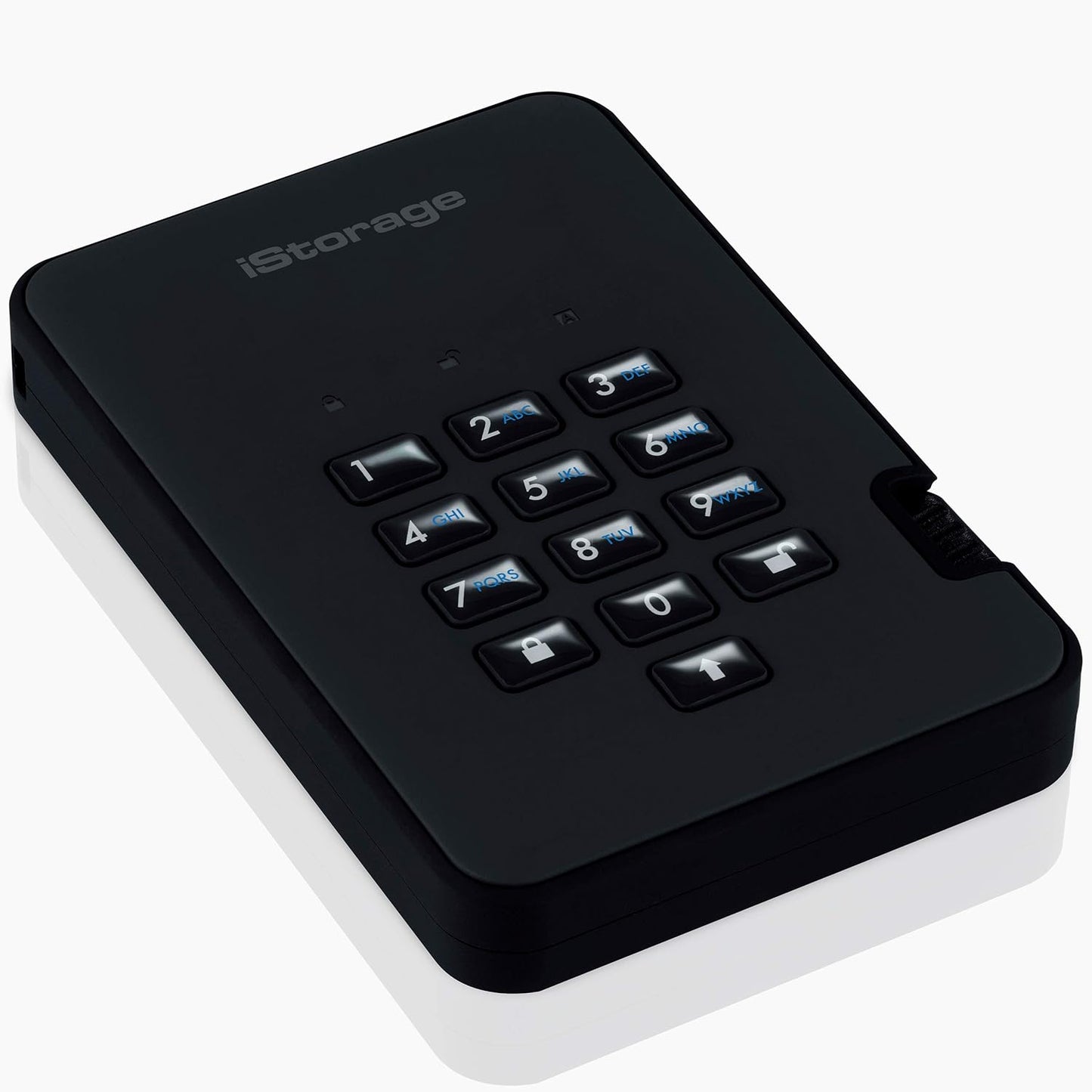 iStorage diskAshur2 HDD 2TB Black | Secure portable hard drive | Password protected | Dust & water resistant | Hardware Encryption