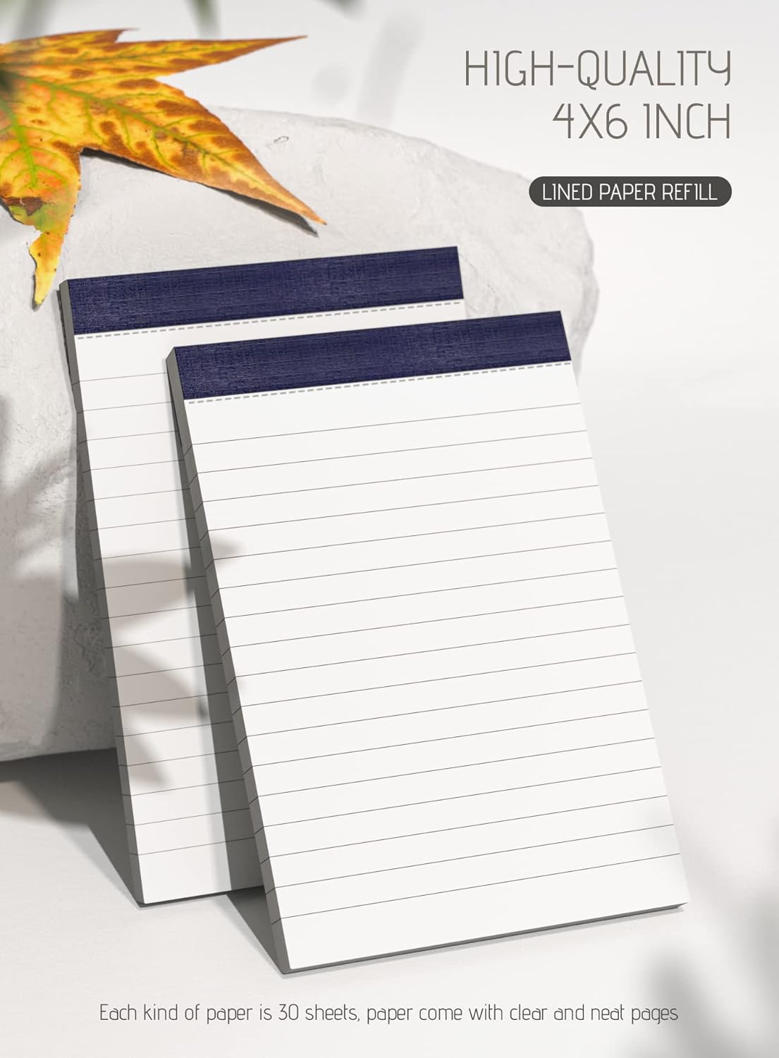Note Pads 4x6 In Lined Writing Notepad for Office Supplies College Ruled To Do List Notepads Grocery List Note Pad Writing Pads for Work Office Memo Pads Scratch Pads for Writing 30 Sh/Pad 20 Pads/Pk
