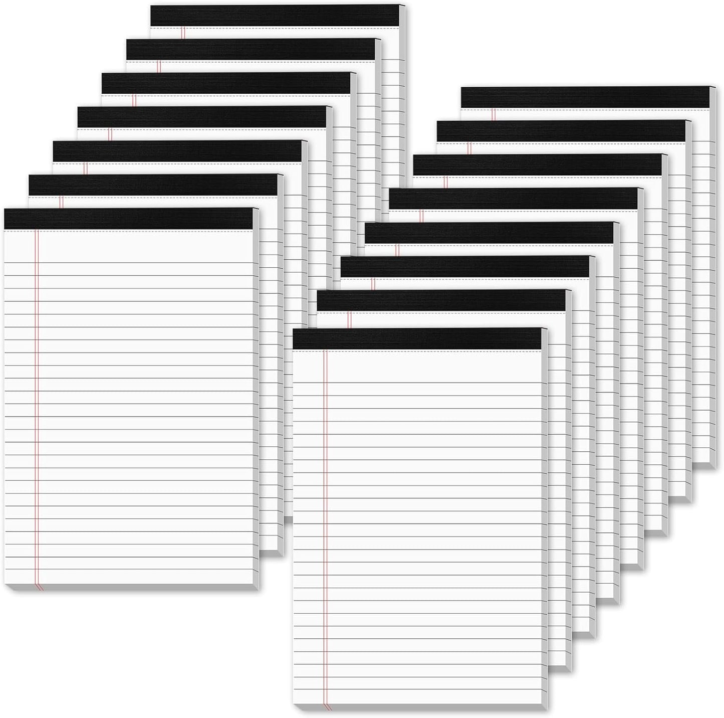 White Legal Pads 5x8 Small Note Pads 5x8 College Ruled Paper Tablets 15 Pack Writing Pads 5x8 Paper Pads Small Notepads 5x8 Notebook Paper Lined Writing Pad Small Legal Pad 5 x 8 White 30 Sheets/Pad