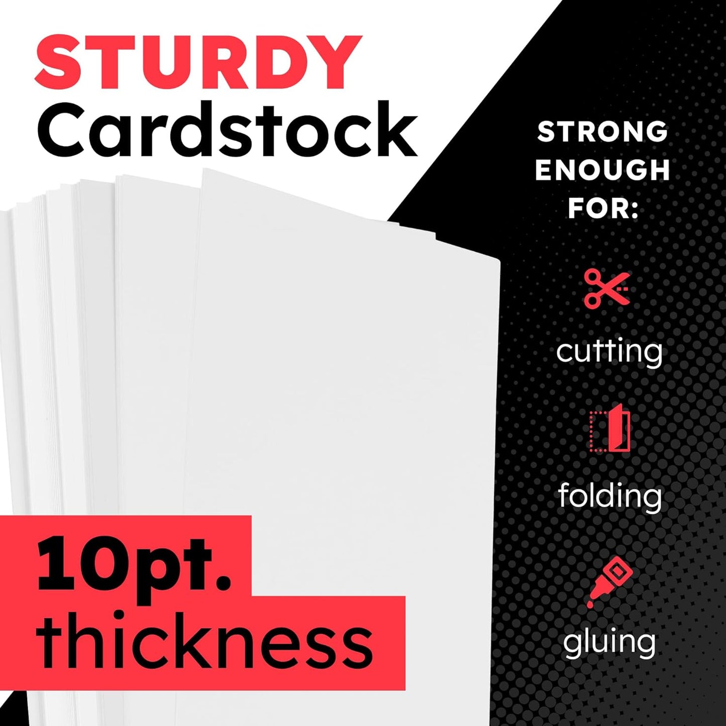 Hygloss Medium Poster Board 11x14 - 100 Poster Boards Bulk Pack - 10 Pt. Thickness White Poster Board Paper for Projects, Presentations, Displays, Signs, Crafts - Blank Posterboard Multipack 11" x 14"