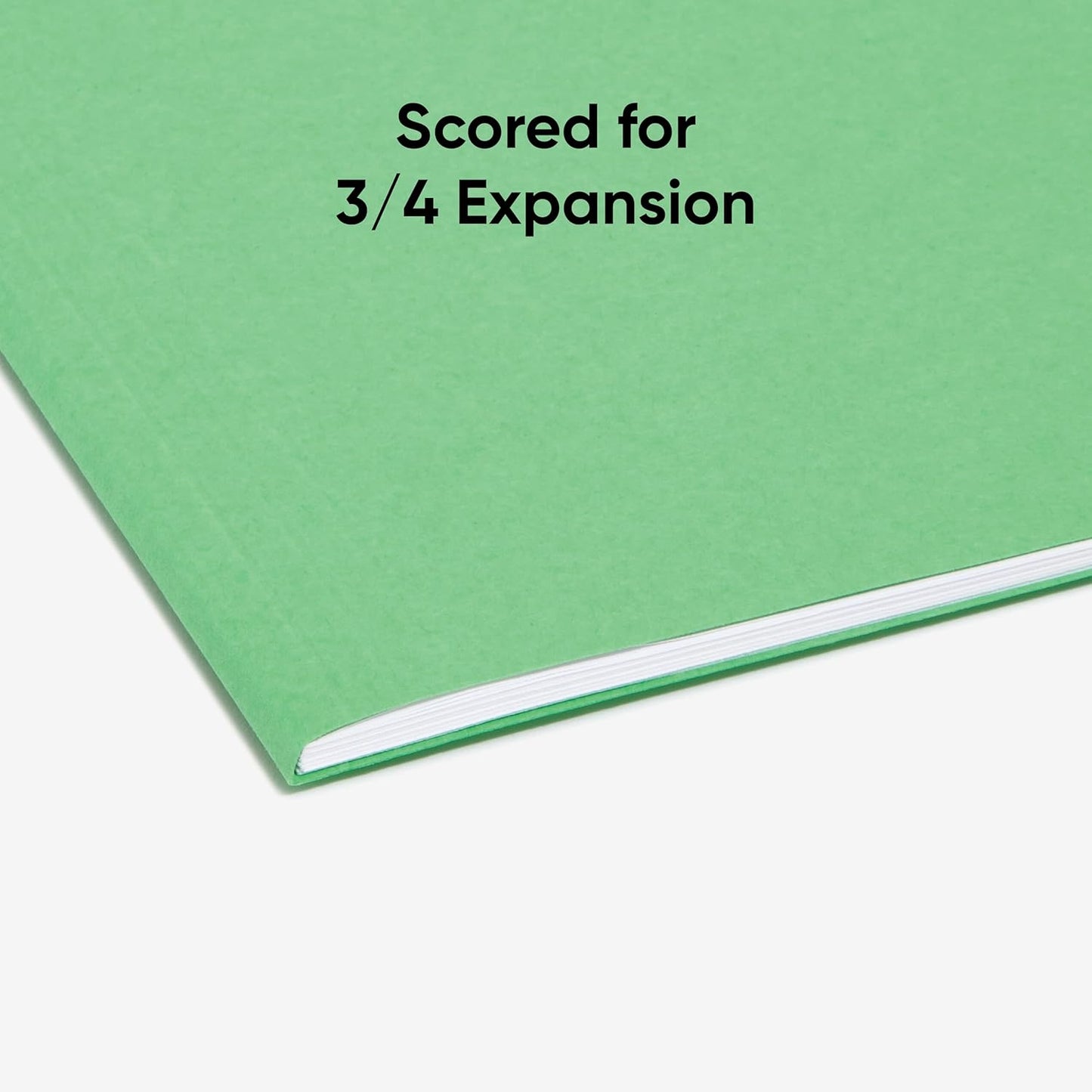 Smead Standard Hanging File Folders, 25 Count, Green, 1/5-Cut Adjustable Tabs, Letter Size (64061)