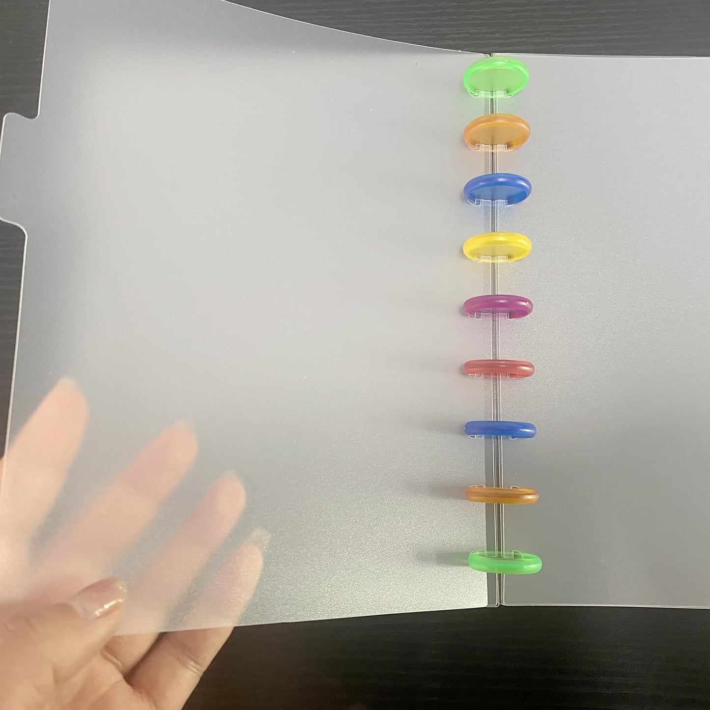 18 Pcs Blank Binder Planner Dividers for Discbound Notebooks, 7 x 9.25 in Binder Index Dividers Discbound Notebook Dividers for 9-Discs Classic Happy Planners(3 Sets,18 Sheets in Total)