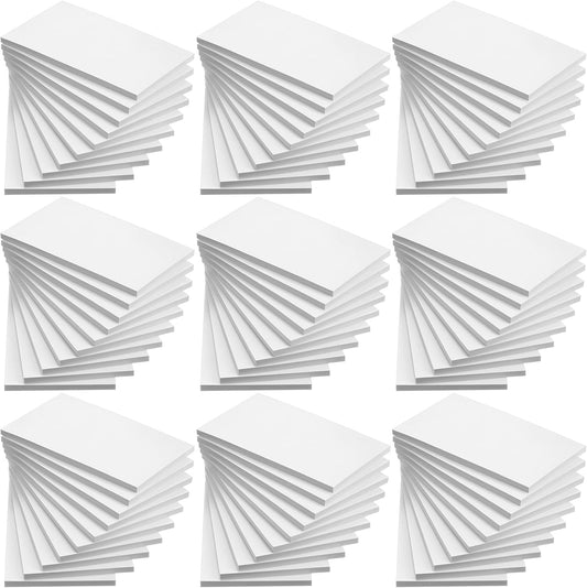 Fainne 3 x 5 Inch Paper Note Pads White Memo Pad Blank Writing Memo Scratch Paper for Waitress Waiter Book to Do Grocery List Small Notebook Restaurant Checkbook, White(120 Pack)