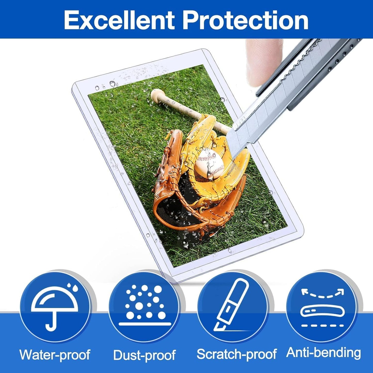 100 Count Topload Card Holder, Sooez 35PT Topload Card Protector, 3" x 4" Hard Plastic Card Sleeves, Baseball Card Protector, Rigid Toploading Card Case for Collectible Trading Sports Cards