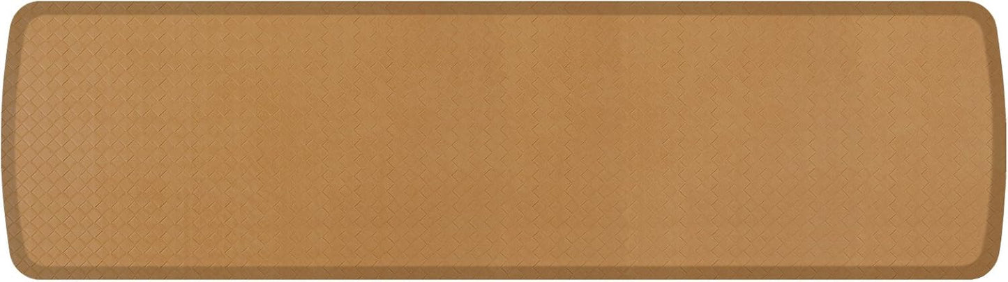 GelPro Elite Premier Gel & Foam Anti-Fatigue Kitchen Floor Comfort Mat, 20" x 72", Basketweave Khaki